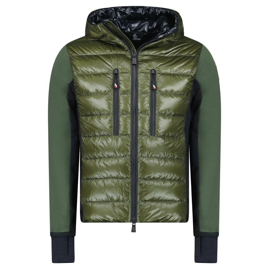 Moncler Grenoble Padded Zip Up Hooded Jacket Green - Boinclo - Outlet Sale Under Retail