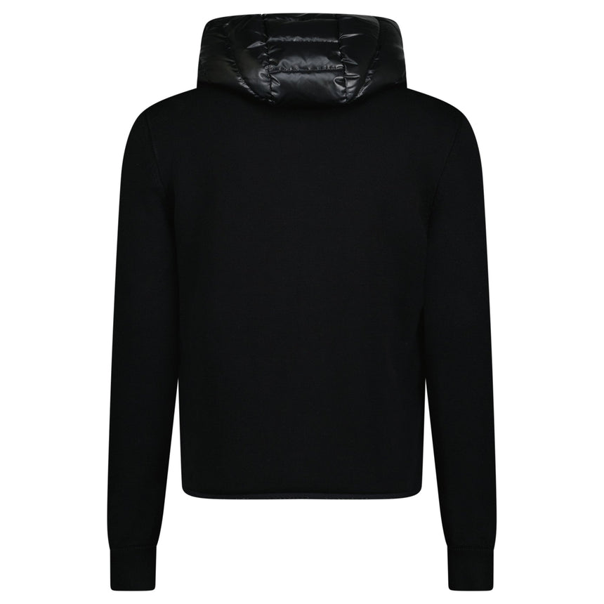 Moncler Hybrid 'Cardigan Tricot' Zip Down Ghost Logo Jacket Black - Boinclo - Outlet Sale Under Retail