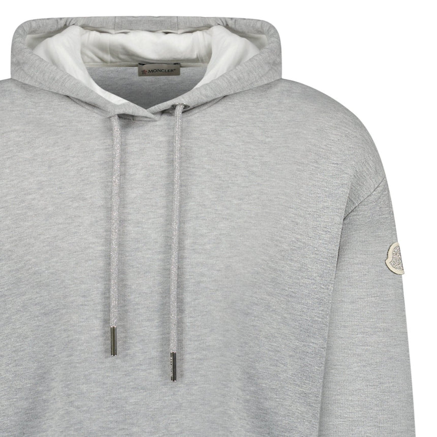 Moncler Logo Patch Hoodie in Grey - Boinclo - Outlet Sale Under Retail