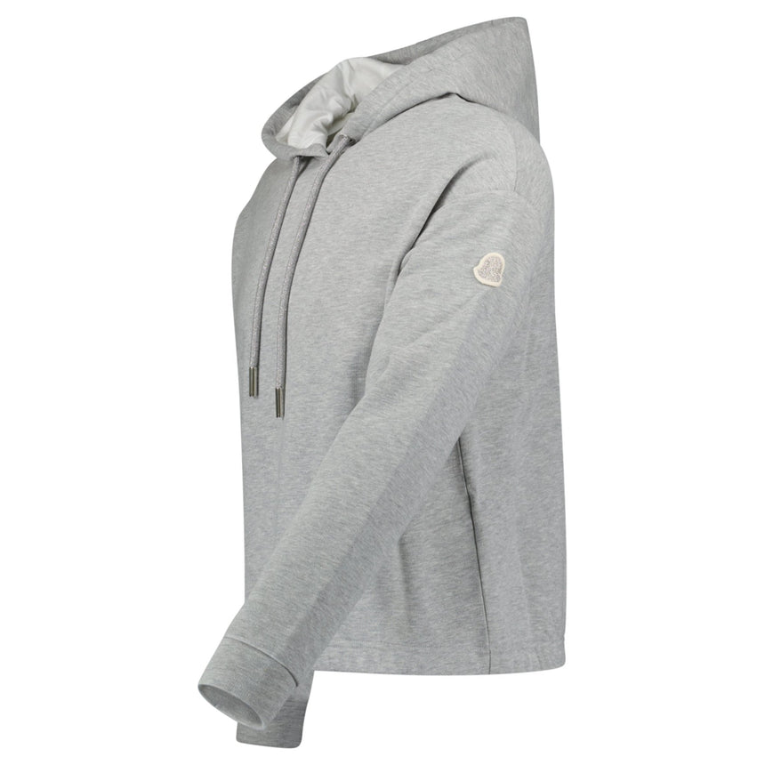 Moncler Logo Patch Hoodie in Grey - Boinclo - Outlet Sale Under Retail