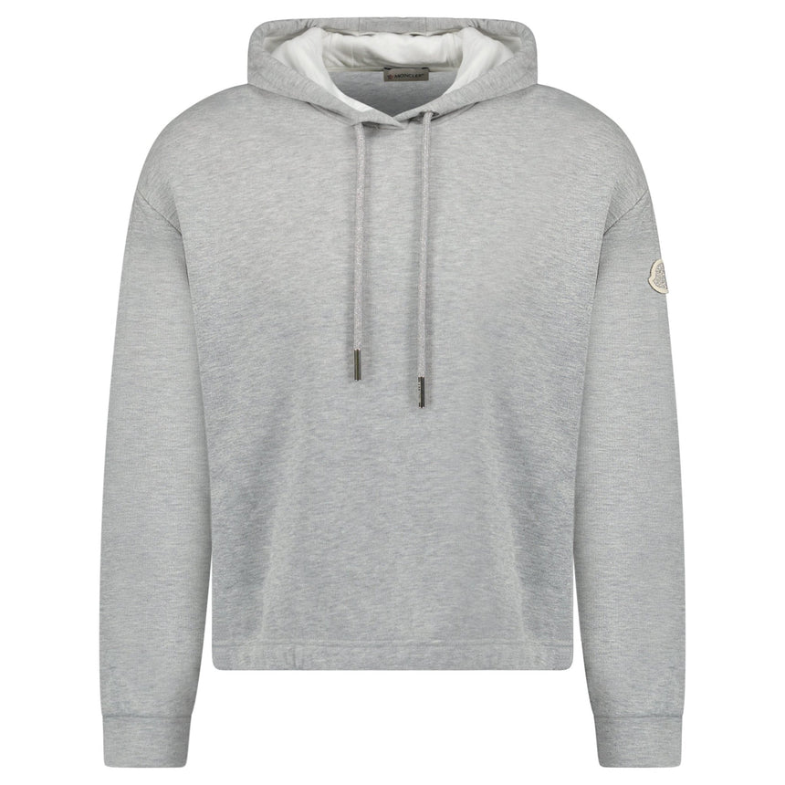 Moncler Logo Patch Hoodie in Grey - Boinclo - Outlet Sale Under Retail
