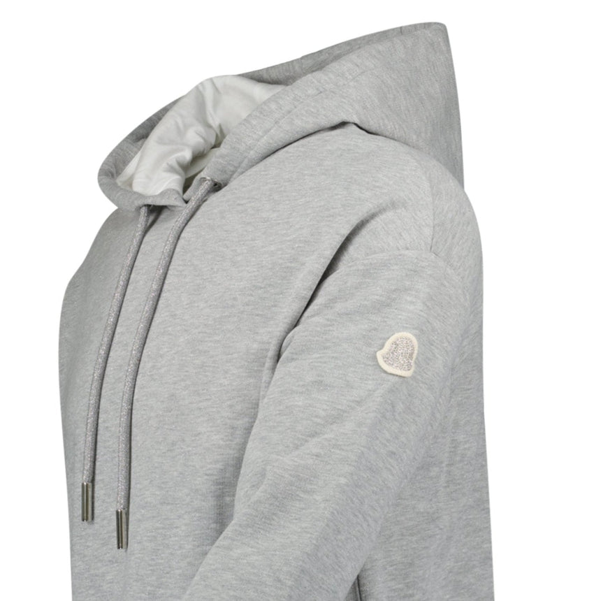 Moncler Logo Patch Hoodie in Grey - Boinclo - Outlet Sale Under Retail