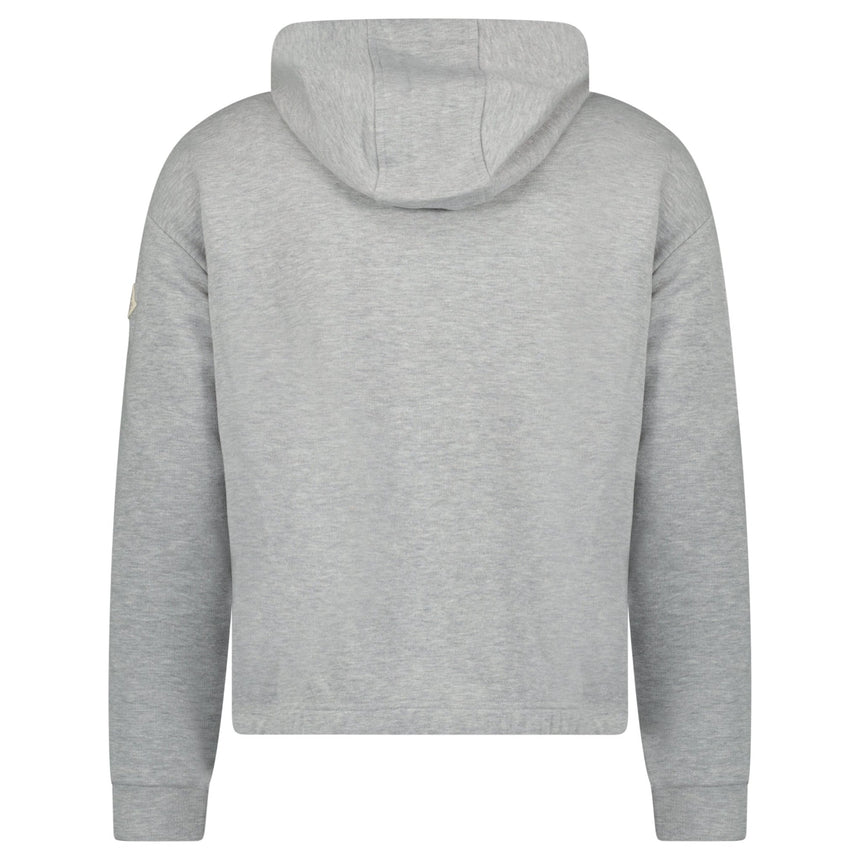 Moncler Logo Patch Hoodie in Grey - Boinclo - Outlet Sale Under Retail