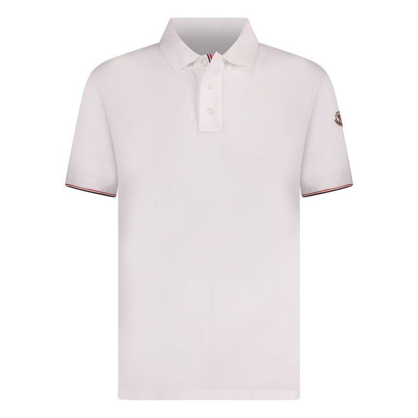 Moncler 2 Button Polo T-Shirt White - Boinclo - Outlet Sale Under Retail