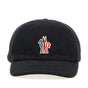 Moncler Grenoble Logo Patch Fleece Cap in Black - Boinclo - Outlet Sale Under Retail