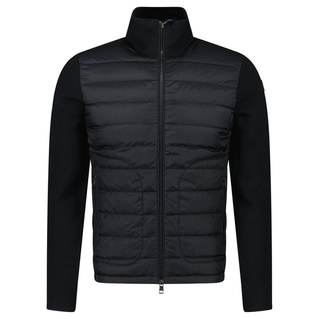 Moncler Padded Zip - Up Cardigan in Black - Boinclo - Outlet Sale Under Retail