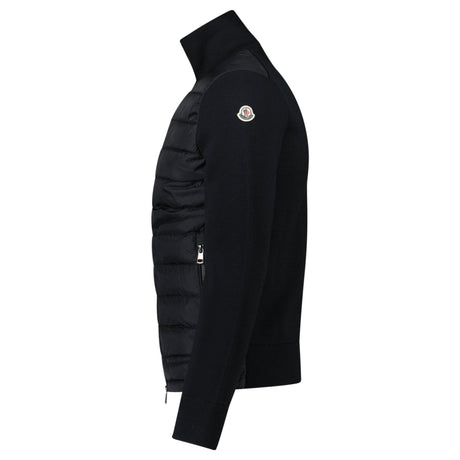 Moncler Padded Zip - Up Cardigan in Black - Boinclo - Outlet Sale Under Retail