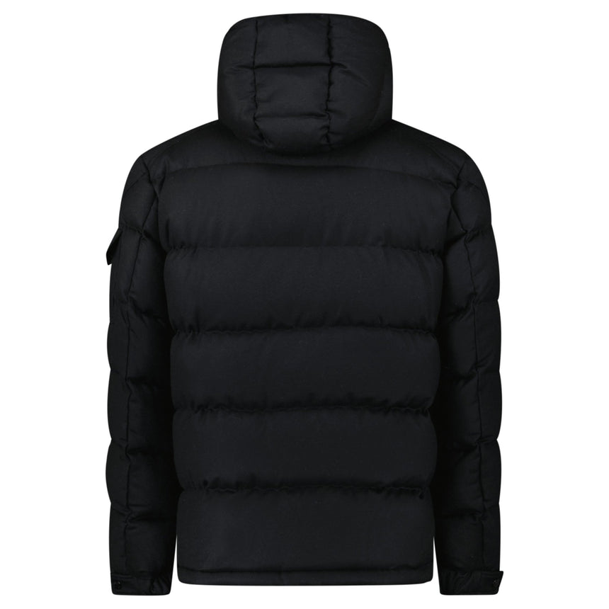 Moncler Montgenevre Wool Flannel Down Jacket in Black - Boinclo - Outlet Sale Under Retail