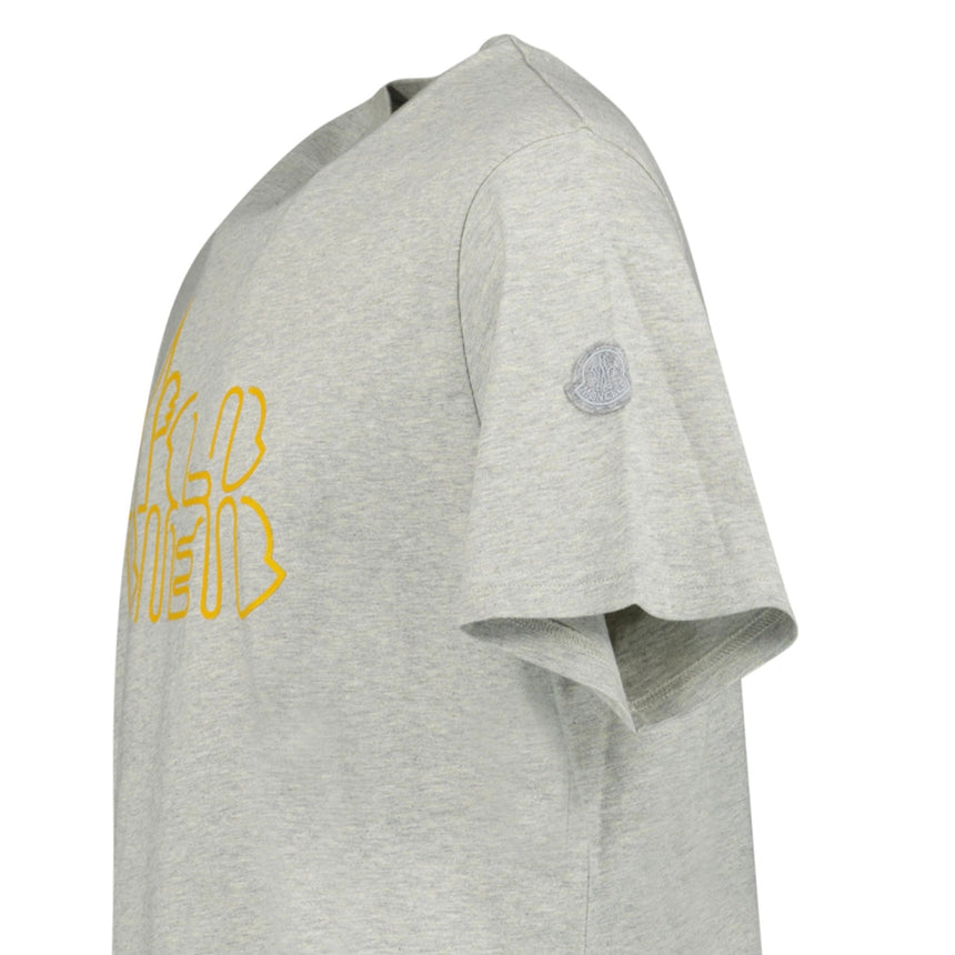 Moncler Orange Print T-Shirt in Grey - Boinclo - Outlet Sale Under Retail