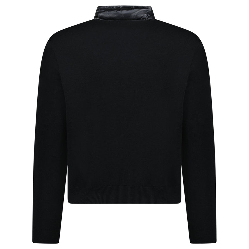 Moncler Padded Wool Zip - Up Cardigan Black - Boinclo - Outlet Sale Under Retail