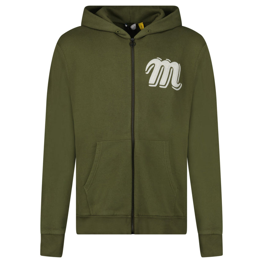 Moncler x Mercedes - Benz by Nigo Long Sleeve Zip Hoodie in Khaki Green - Boinclo - Outlet Sale Under Retail