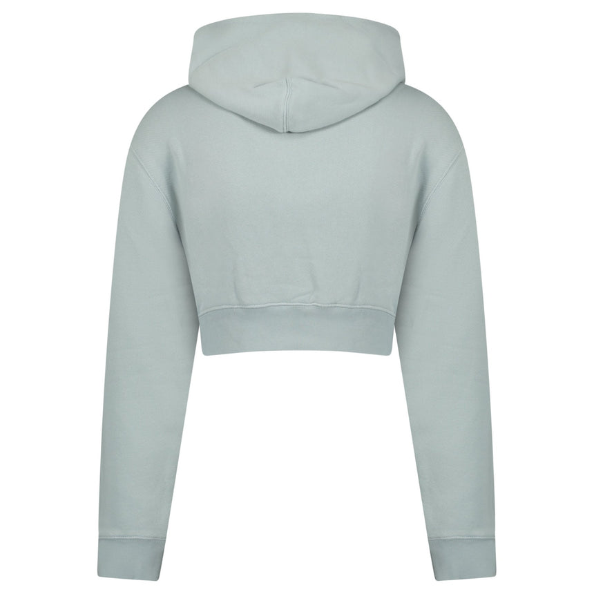 Off - White 70's Type Logo Crop Sweatshirt Grey - Boinclo - Outlet Sale Under Retail