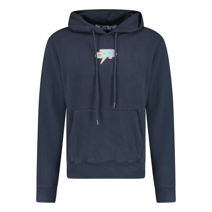 OFF-WHITE Degrade Thunder Slim Hoodie 'Outer Space' Navy - Boinclo ltd - Outlet Sale Under Retail