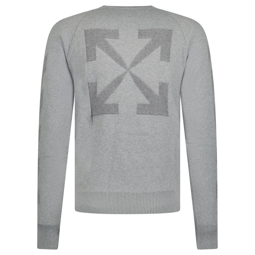 Off - White Knitted Jumper Grey - Boinclo - Outlet Sale Under Retail