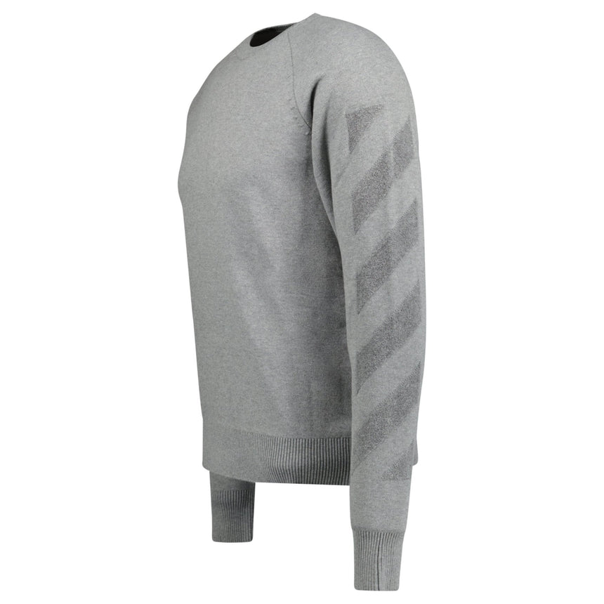 Off - White Knitted Jumper Grey - Boinclo - Outlet Sale Under Retail