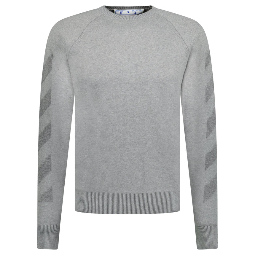 Off - White Knitted Jumper Grey - Boinclo - Outlet Sale Under Retail