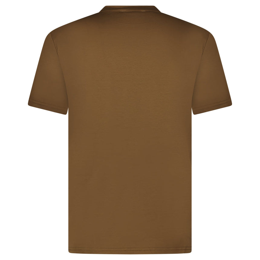 Plain Label Mercerized Cotton T-Shirt Brown - Boinclo - Outlet Sale Under Retail