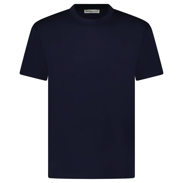Plain Label Mercerized Cotton T-Shirt Navy - Boinclo - Outlet Sale Under Retail