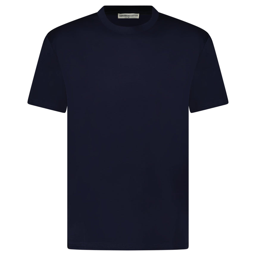 Plain Label Mercerized Cotton T-Shirt Navy - Boinclo - Outlet Sale Under Retail