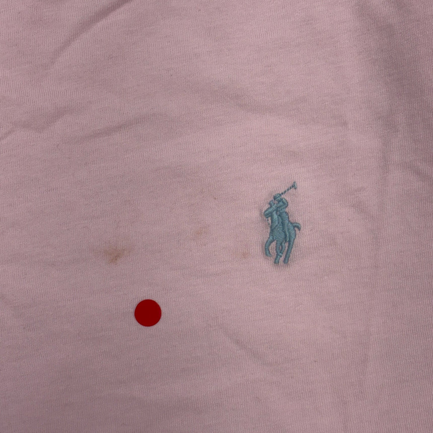 Polo Ralph Lauren Custom Slim Fit T-Shirt in Light Pink (Defect) - Boinclo - Outlet Sale Under Retail