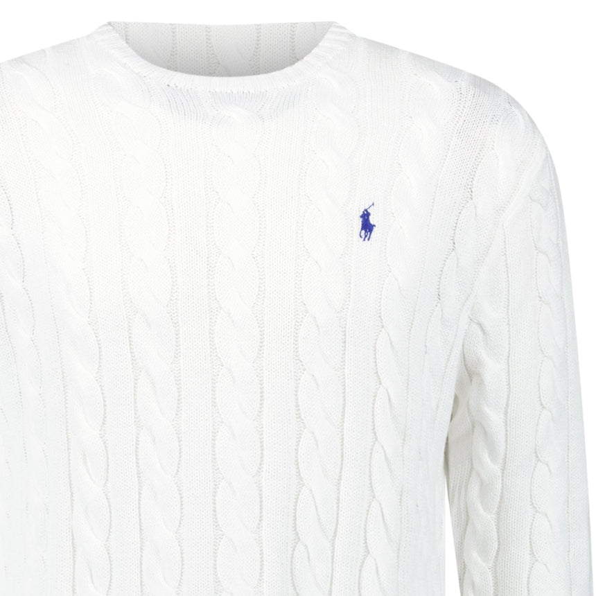 Polo Ralph Lauren Cable Knit Sweater in White - Boinclo - Outlet Sale Under Retail