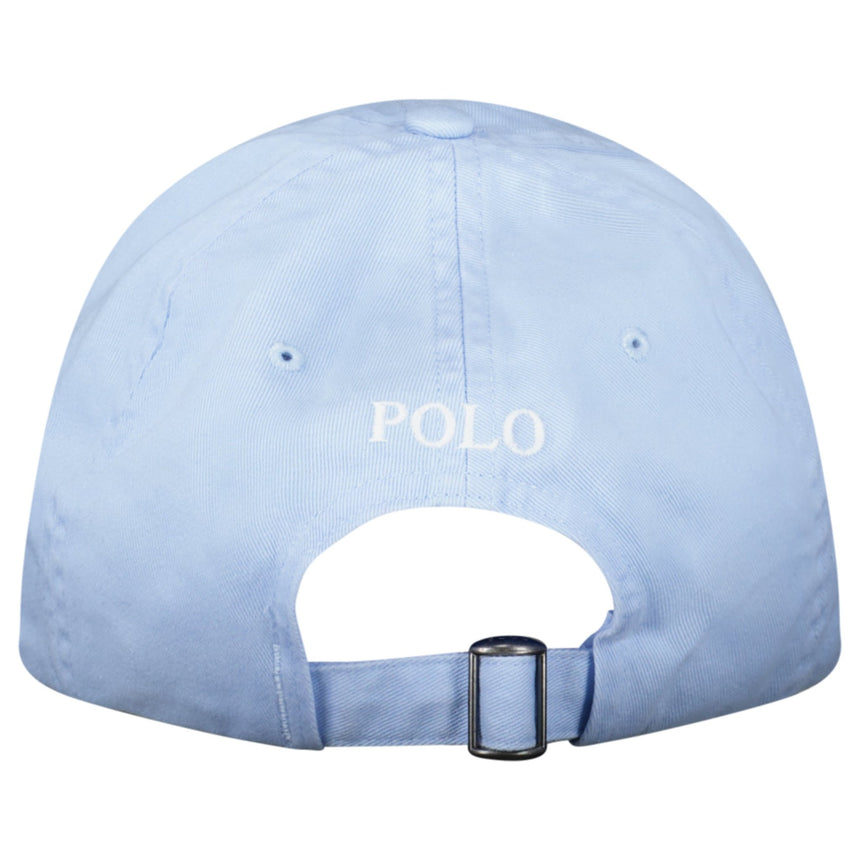 Polo Ralph Lauren Cotton Chino Baseball Cap in Light Blue with White Logo - Boinclo - Outlet Sale Under Retail