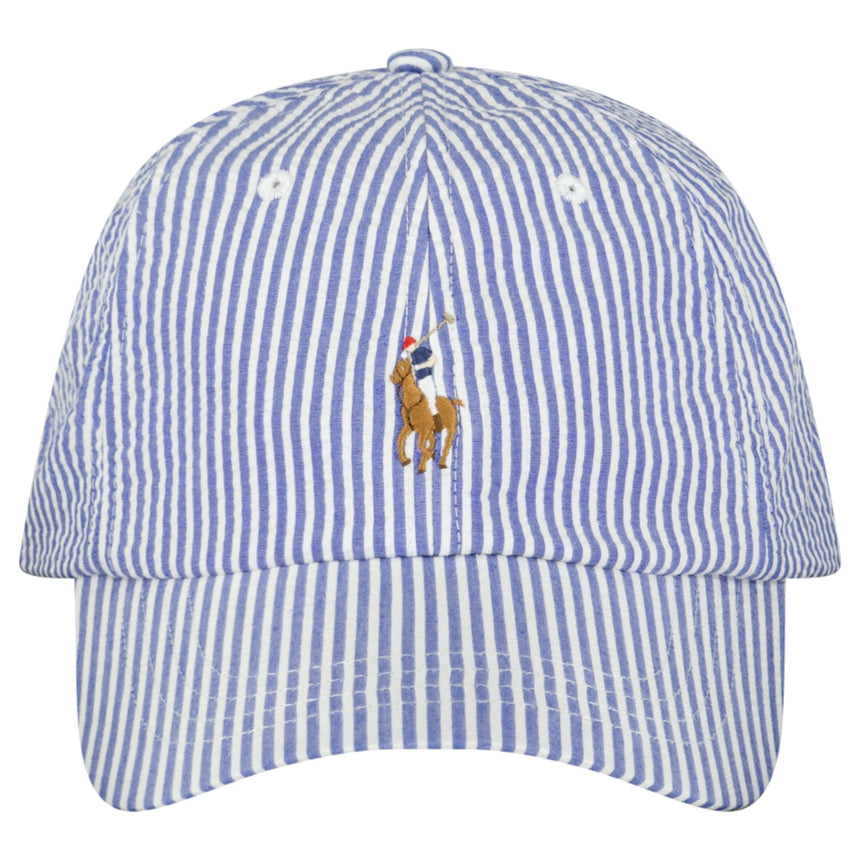 Polo Ralph Lauren Cotton Sport Baseball Cap in Blue/ White Stripe - Boinclo - Outlet Sale Under Retail