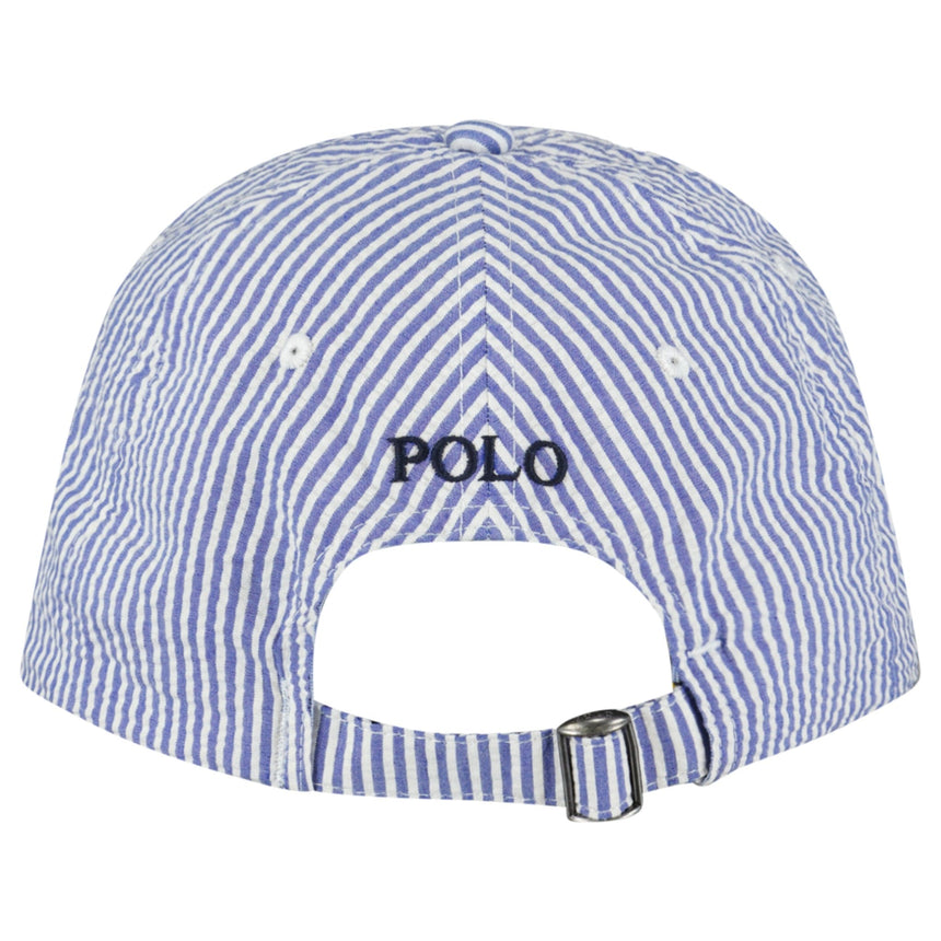 Polo Ralph Lauren Cotton Sport Baseball Cap in Blue/ White Stripe - Boinclo - Outlet Sale Under Retail