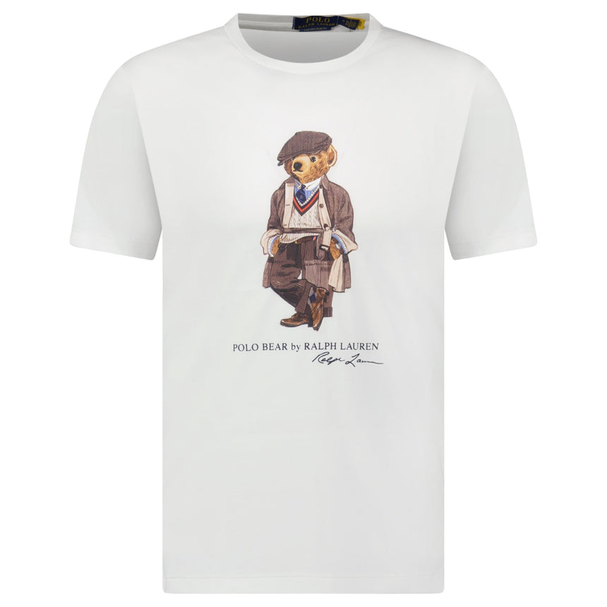 Polo Ralph Lauren Custom Slim Fit Polo Bear T-Shirt in White - Boinclo - Outlet Sale Under Retail