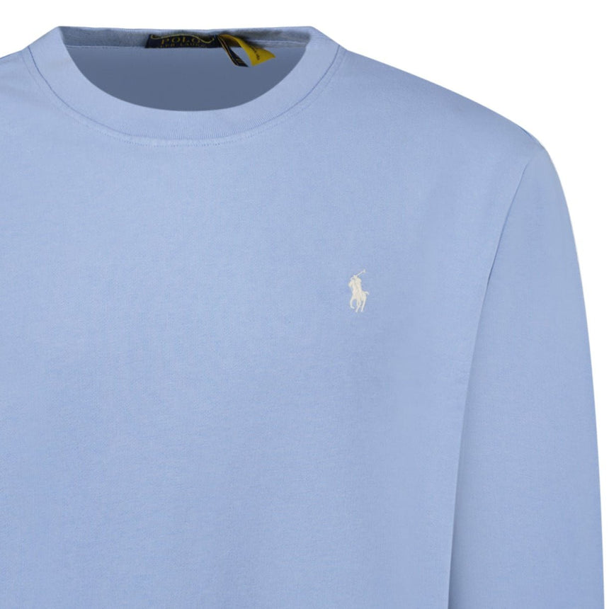 Polo Ralph Lauren Fleece Crew Sweatshirt in Light Blue - Boinclo - Outlet Sale Under Retail