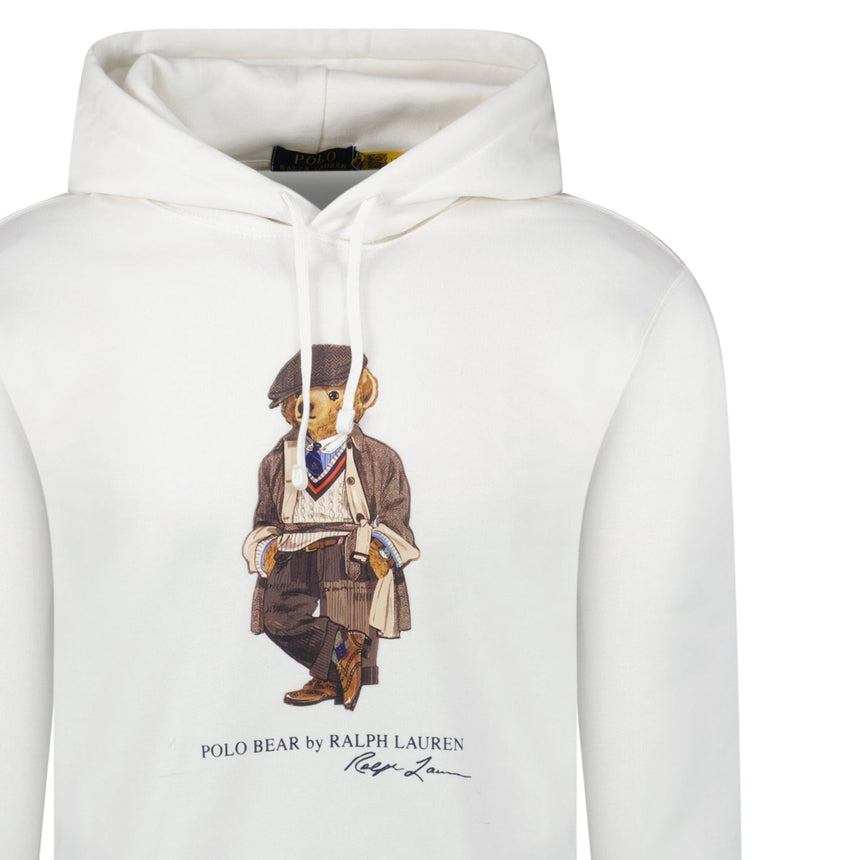 Polo Ralph Lauren Polo Bear Fleece Hoodie in White - Boinclo - Outlet Sale Under Retail
