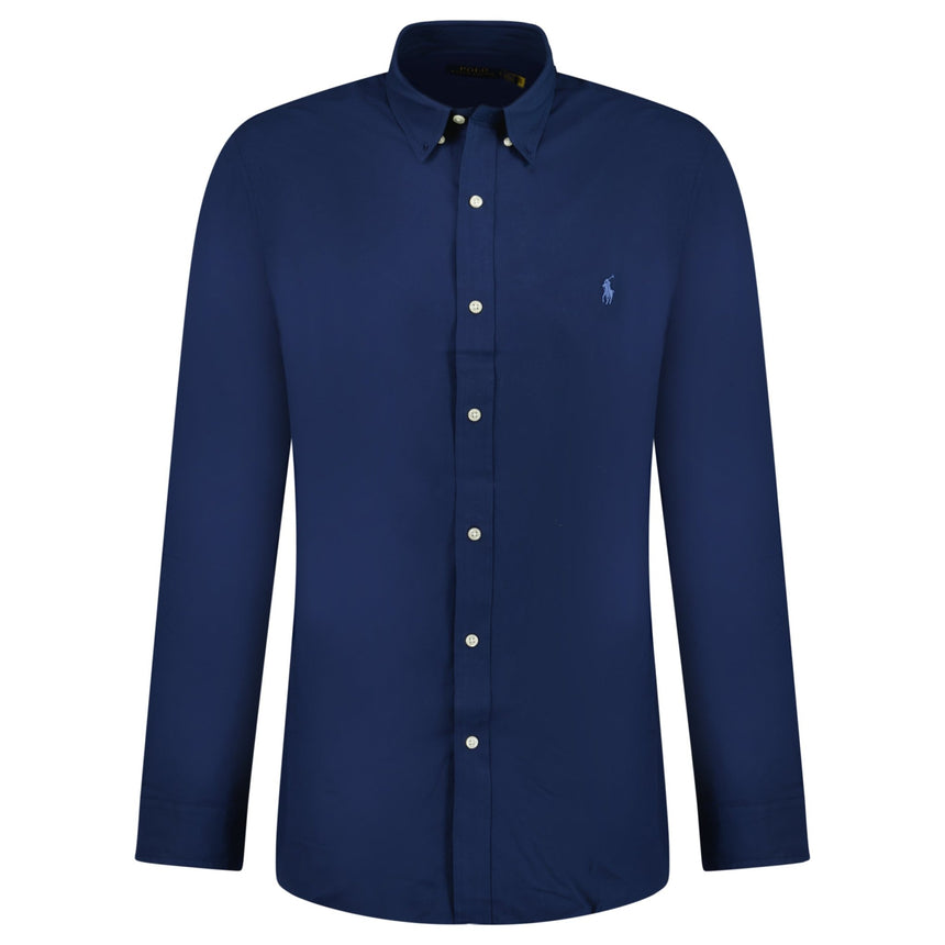 Polo Ralph Lauren Slim Fit Stretch Oxford Shirt Navy - Boinclo - Outlet Sale Under Retail