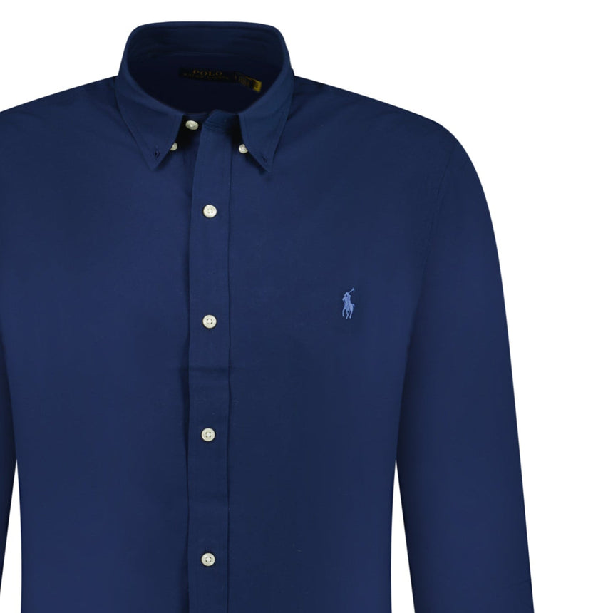 Polo Ralph Lauren Slim Fit Stretch Oxford Shirt Navy - Boinclo - Outlet Sale Under Retail