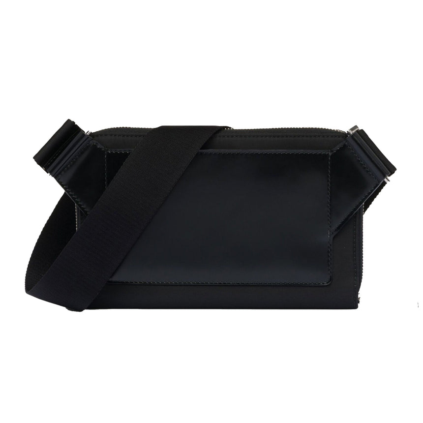 Prada Metal Logo Leather Belt Bag Black - Boinclo ltd - Outlet Sale Under Retail