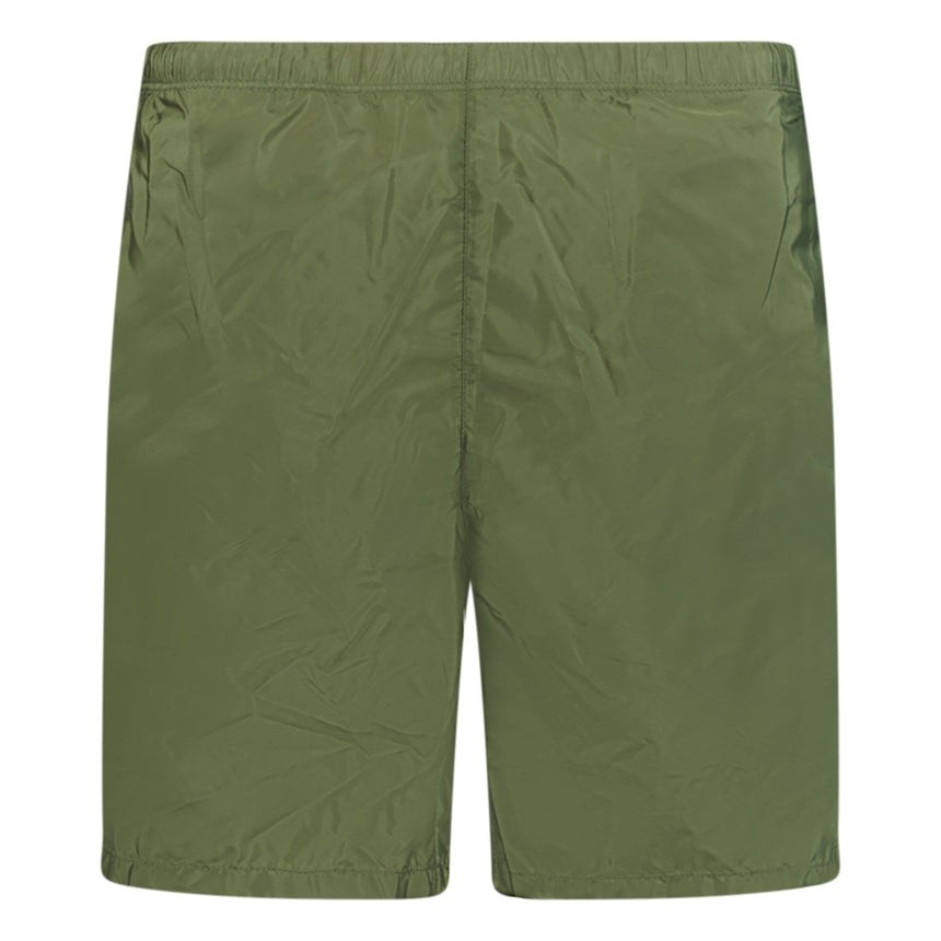 Prada Metal Logo Swim Shorts Khaki - Boinclo - Outlet Sale Under Retail