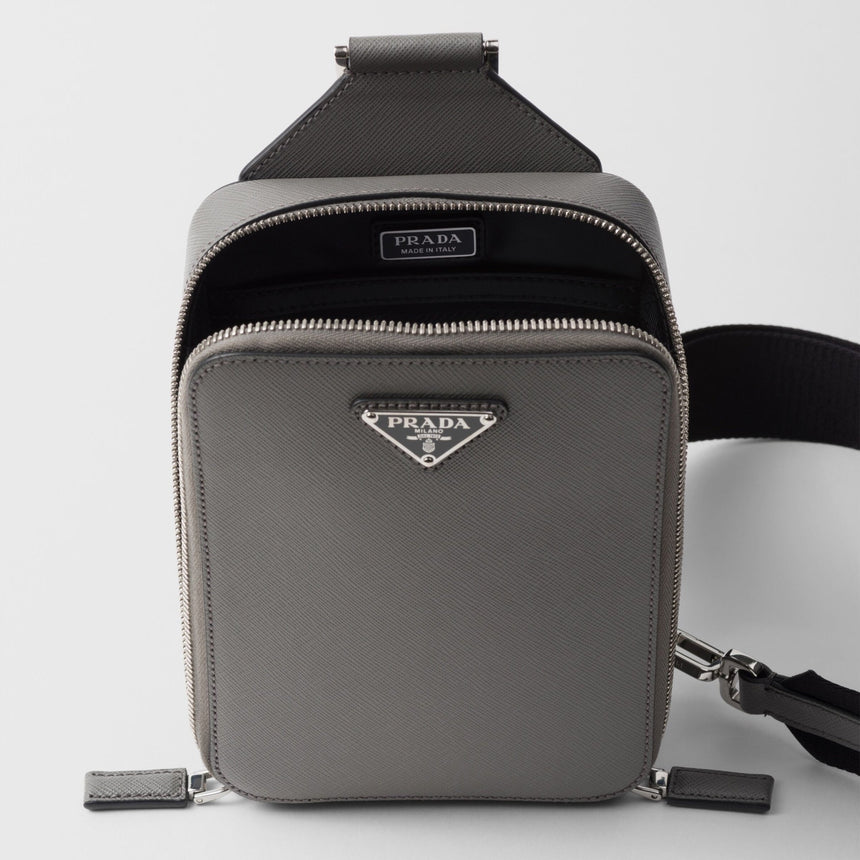 Prada Brique Cross - Body Bag in Marble Grey - Boinclo - Outlet Sale Under Retail