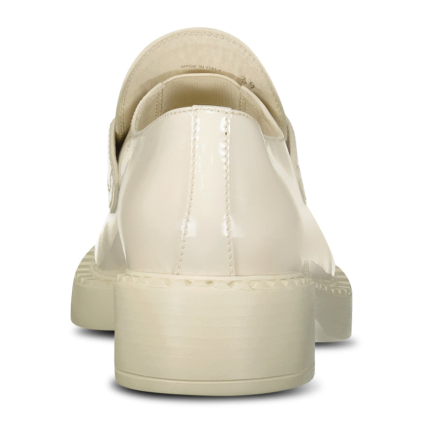 Prada Logo - Plaque Chunky Loafers in Cream - Boinclo - Outlet Sale Under Retail