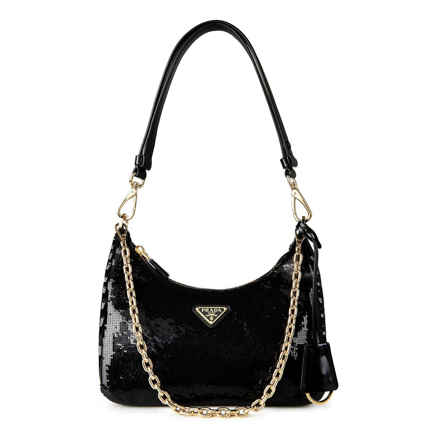 Prada Prada Re - Edition Re - Nylon and Sequin Mini - Bag in Black - Boinclo - Outlet Sale Under Retail