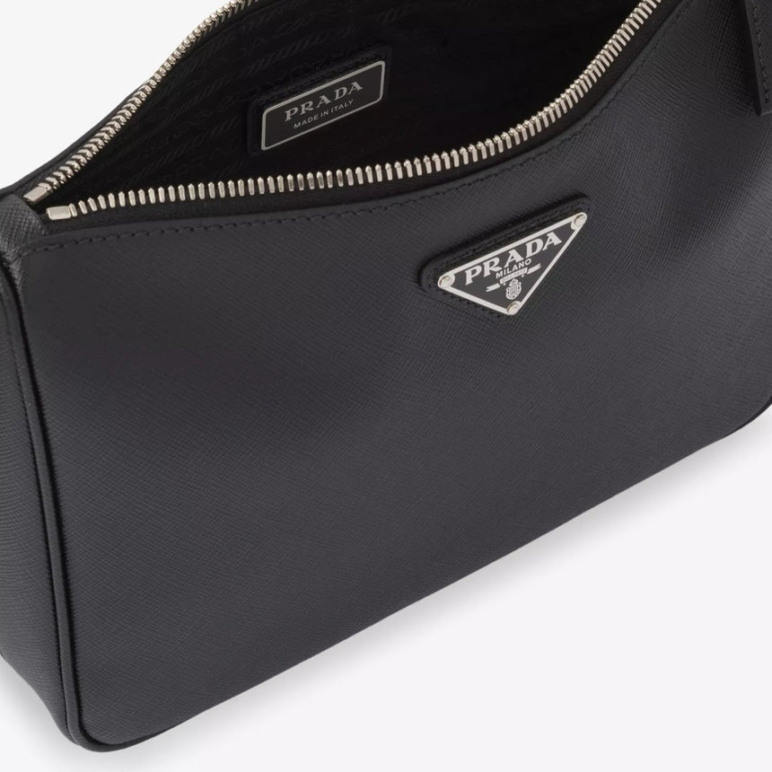 Prada Saffiano - Leather Shoulder Bag in Black - Boinclo - Outlet Sale Under Retail