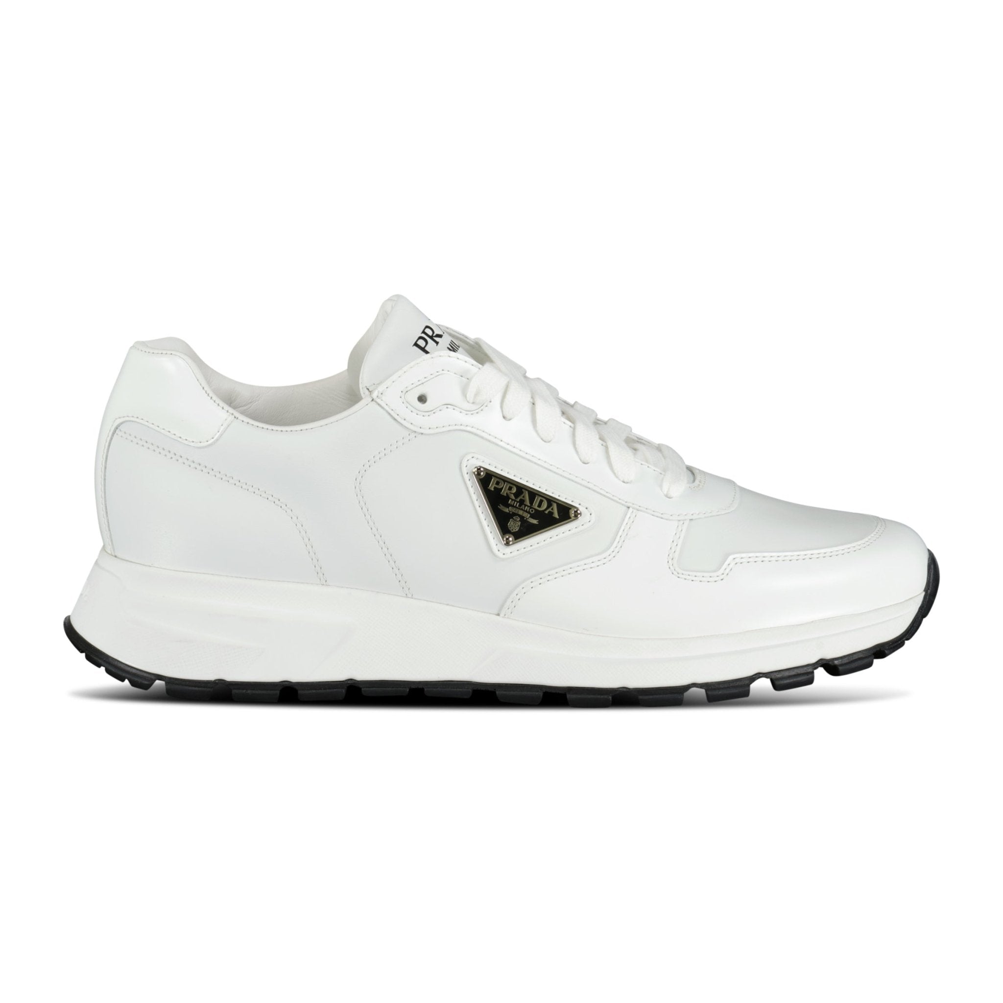 Color variation of Prada Re-Nylon Prax 01 Triangle Logo Trainers White