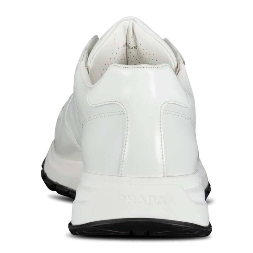 Prada Re - Nylon Prax 01 Triangle Logo Trainers White - Boinclo - Outlet Sale Under Retail