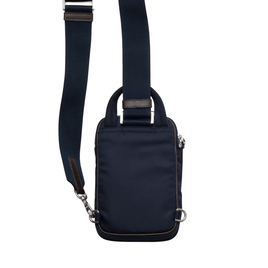 Prada Re - Nylon Triangle - Logo Shoulder Bag in Blue - Boinclo - Outlet Sale Under Retail