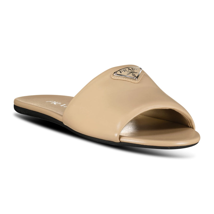 Prada Triangle Logo Puffer Sliders - Boinclo - Outlet Sale Under Retail