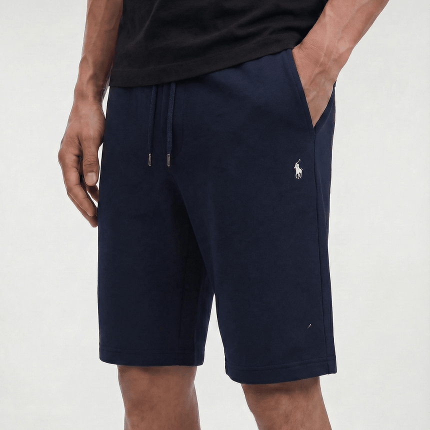 Ralph Lauren Double - Knit Shorts in Navy - Boinclo - Outlet Sale Under Retail