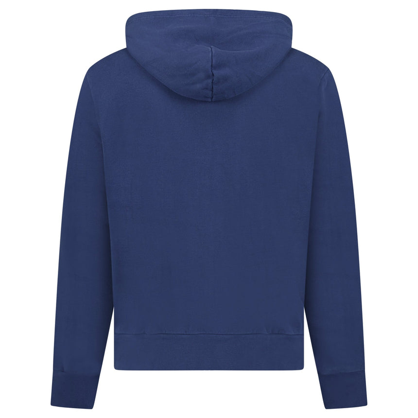 Ralph Lauren Logo - Embroidered Zip - Up Hoodie in Dark Blue - Boinclo - Outlet Sale Under Retail