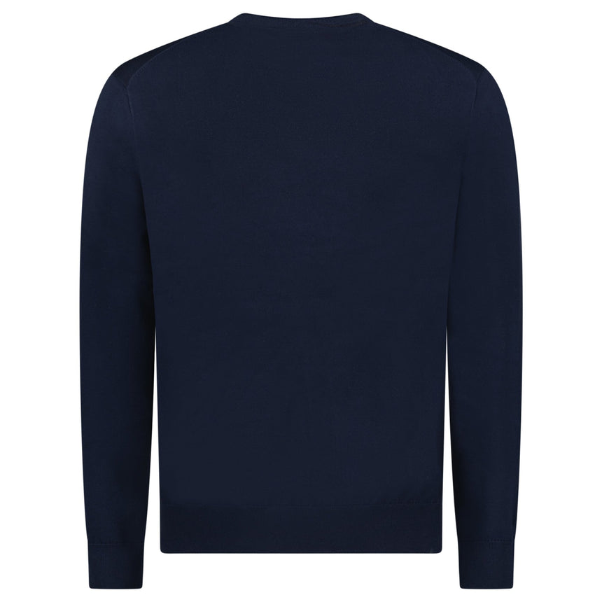 Ralph Lauren Slim Fit Cotton Jumper in Navy - Boinclo - Outlet Sale Under Retail