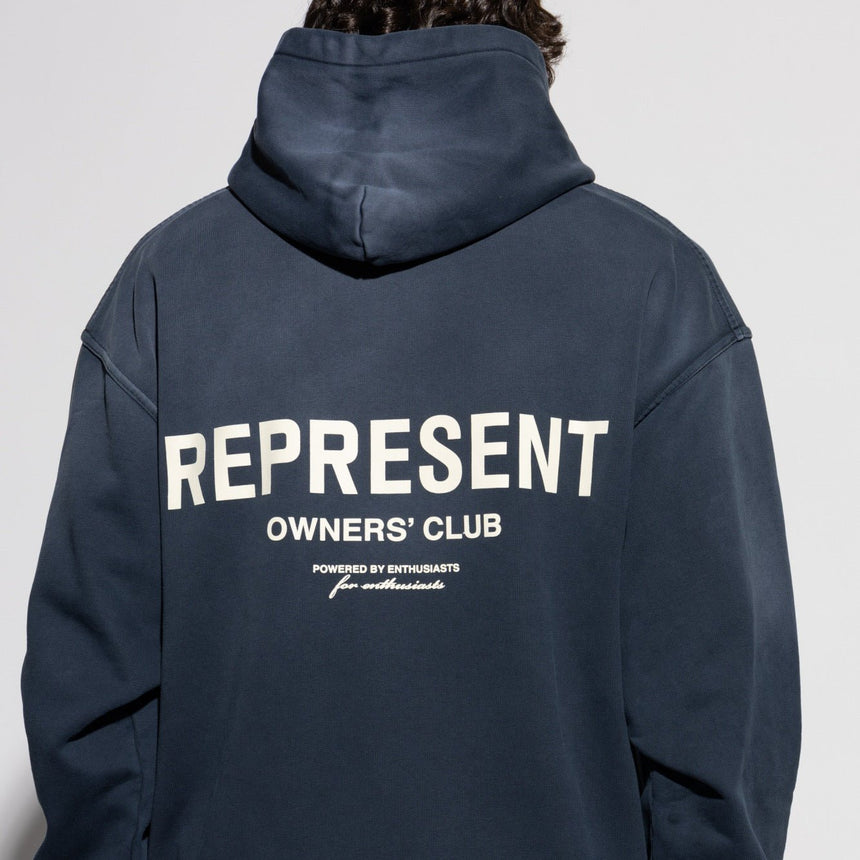 Represent Owners Club Hoodie Vintage Midnight Navy - Boinclo - Outlet Sale Under Retail