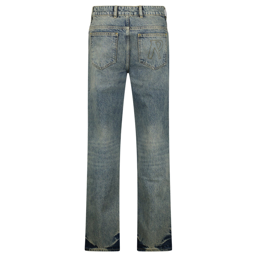 Represent R2 Straight Leg Denim Jeans Mid Blue - Boinclo - Outlet Sale Under Retail