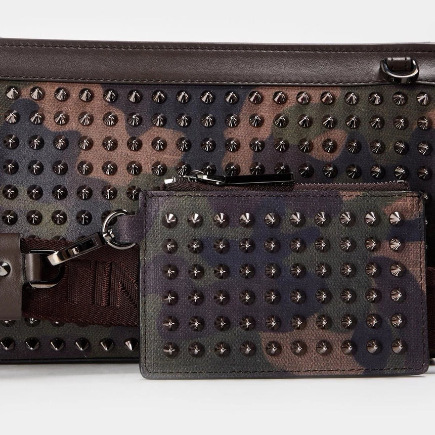 Christian Louboutin Funky Crossbody Bag in Café Green Met