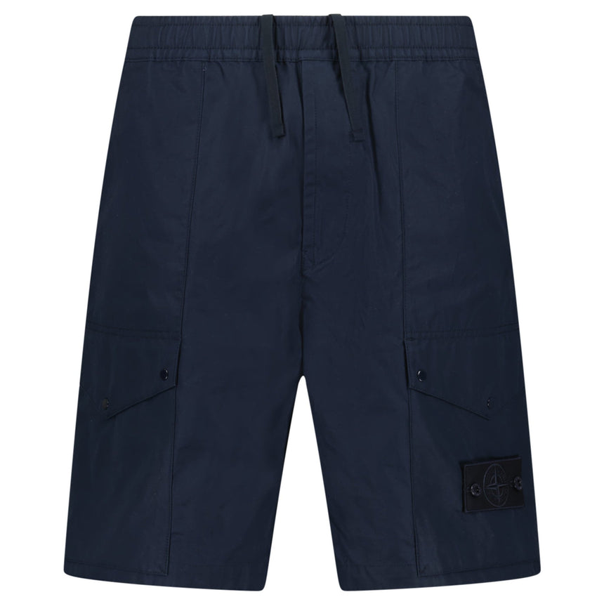 Stone Island All - Weather Cotton Canvas Ghost Cargo Shorts in Navy - Boinclo - Outlet Sale Under Retail